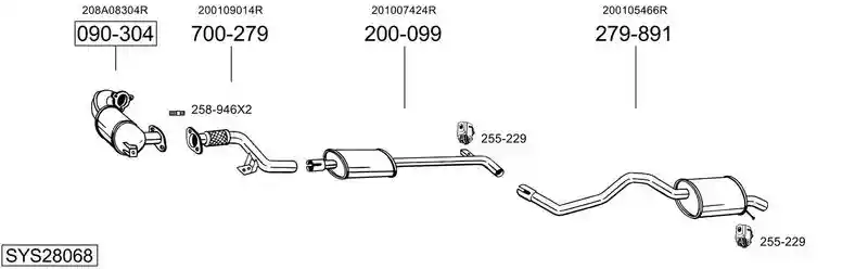 BOSAL SYS28068
