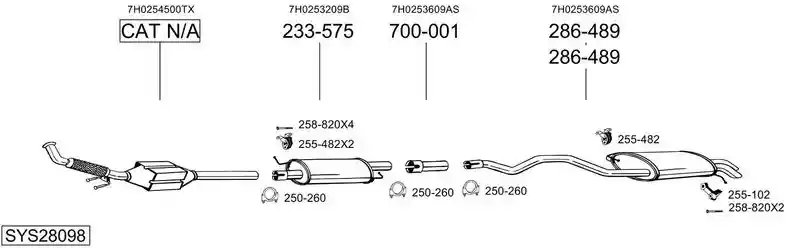 BOSAL SYS28098