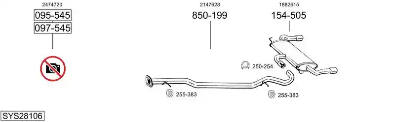 BOSAL SYS28106