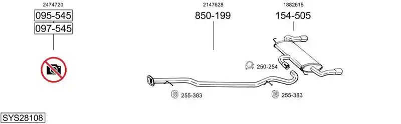 BOSAL SYS28108