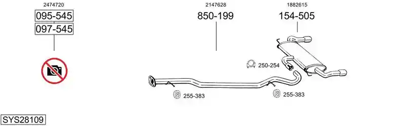 BOSAL SYS28109