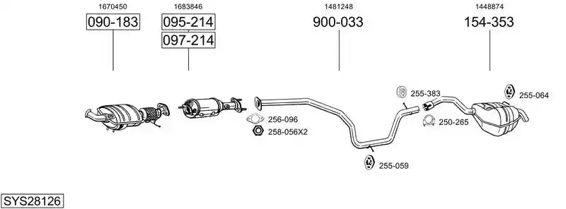 BOSAL SYS28126