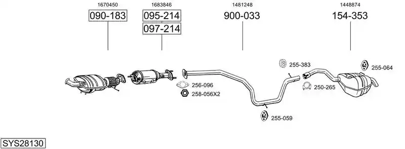 BOSAL SYS28130