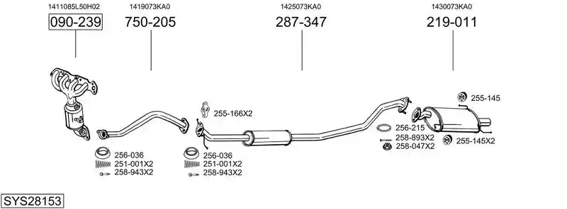 BOSAL SYS28153