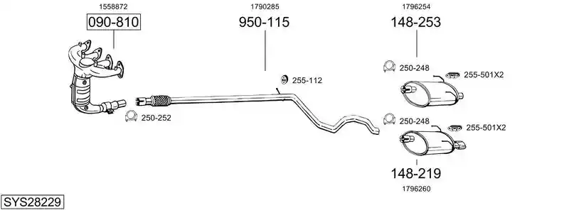 BOSAL SYS28229