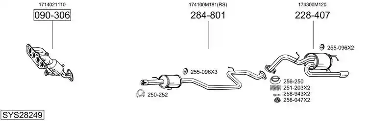 BOSAL SYS28249