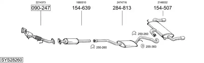 BOSAL SYS28260
