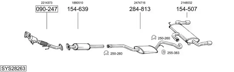 BOSAL SYS28263