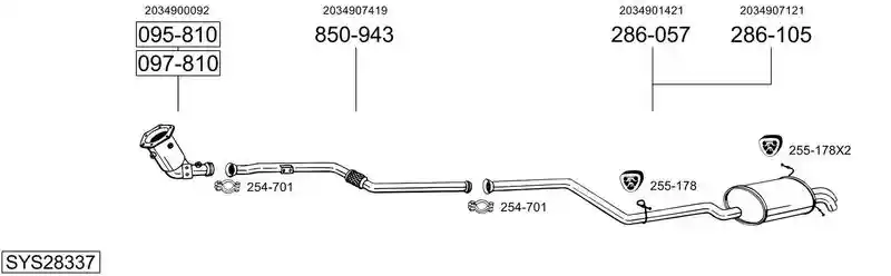BOSAL SYS28337
