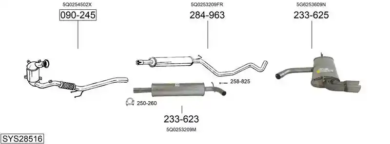 BOSAL SYS28516