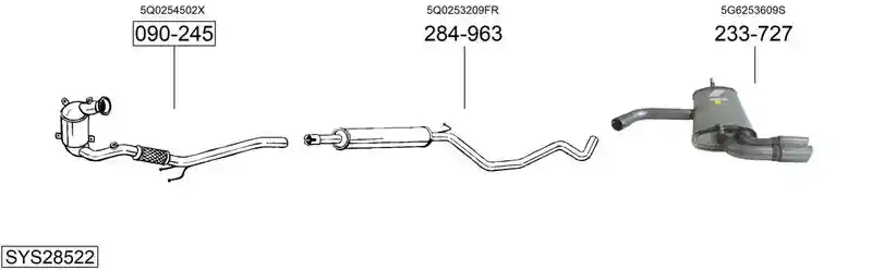 BOSAL SYS28522