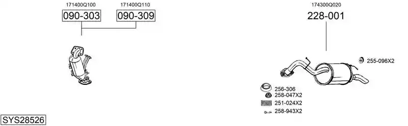 BOSAL SYS28526