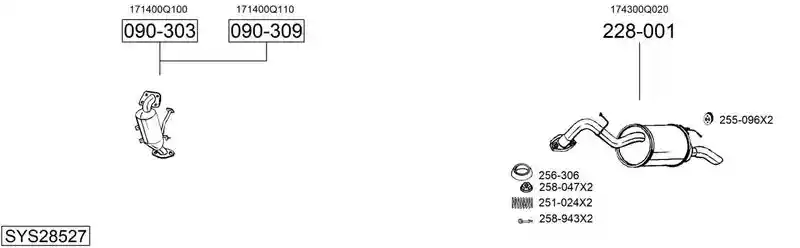 BOSAL SYS28527