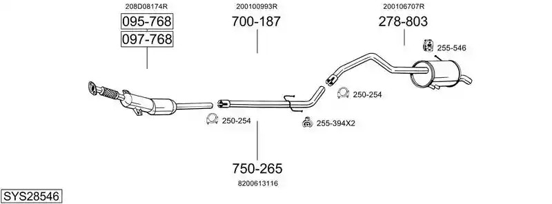 BOSAL SYS28546