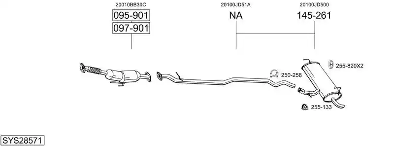 BOSAL SYS28571