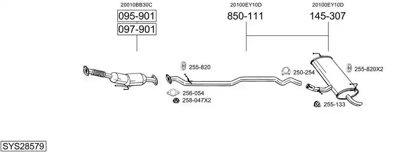 BOSAL SYS28579