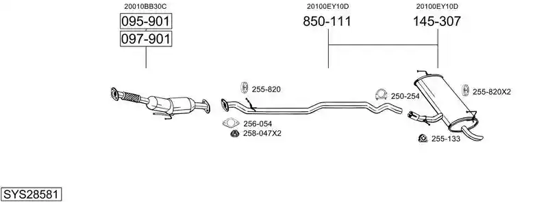 BOSAL SYS28581