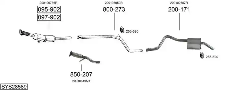 BOSAL SYS28589