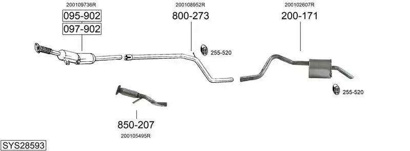 BOSAL SYS28593