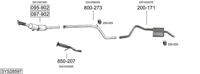 BOSAL SYS28597