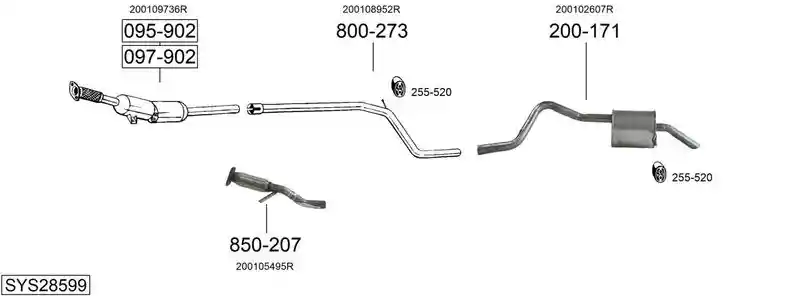 BOSAL SYS28599