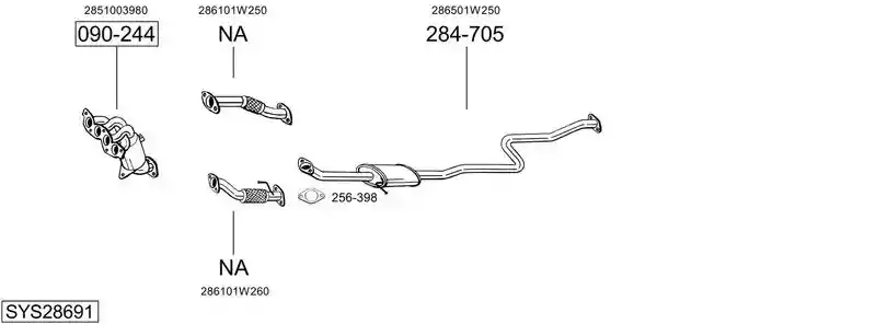 BOSAL SYS28691