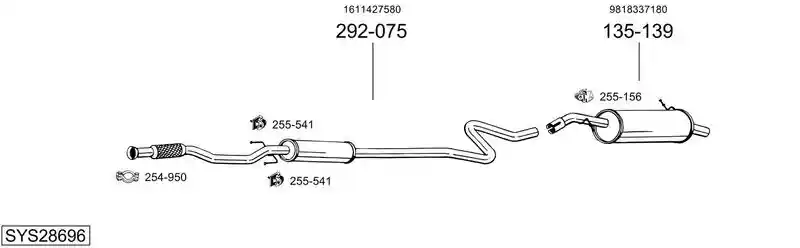 BOSAL SYS28696