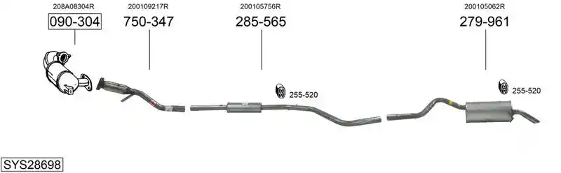 BOSAL SYS28698
