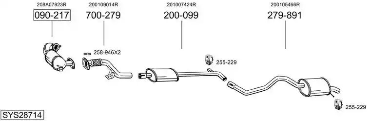 BOSAL SYS28714