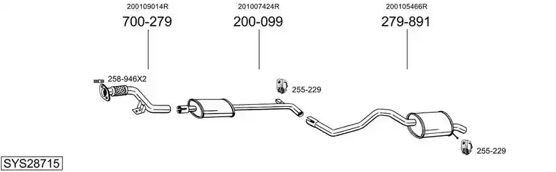 BOSAL SYS28715