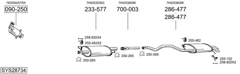 BOSAL SYS28734