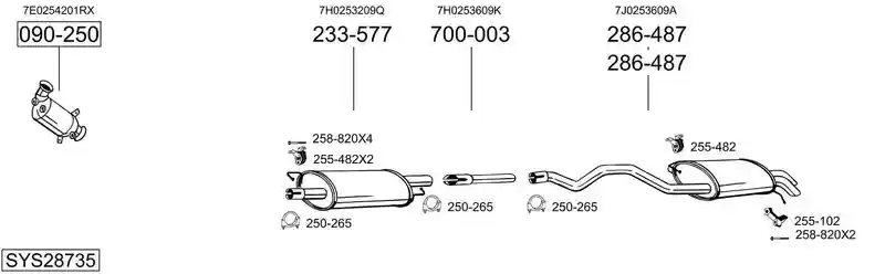 BOSAL SYS28735