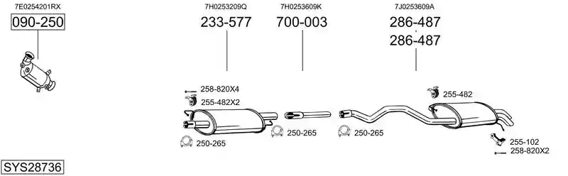 BOSAL SYS28736