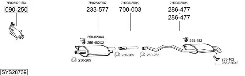 BOSAL SYS28739