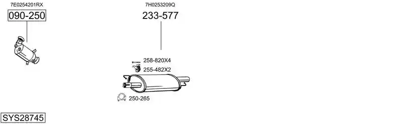 BOSAL SYS28745