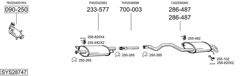 BOSAL SYS28747