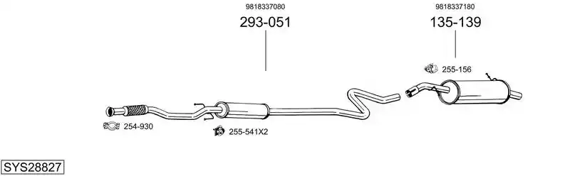 BOSAL SYS28827