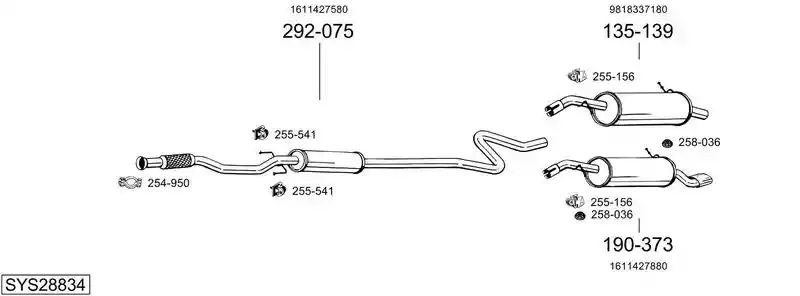 BOSAL SYS28834
