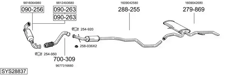 BOSAL SYS28837
