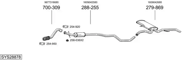 BOSAL SYS28878