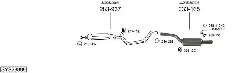 BOSAL SYS28899