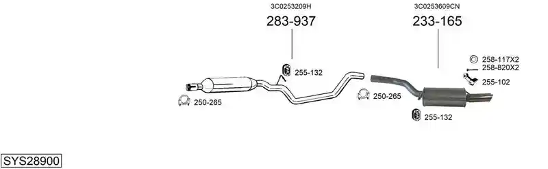 BOSAL SYS28900