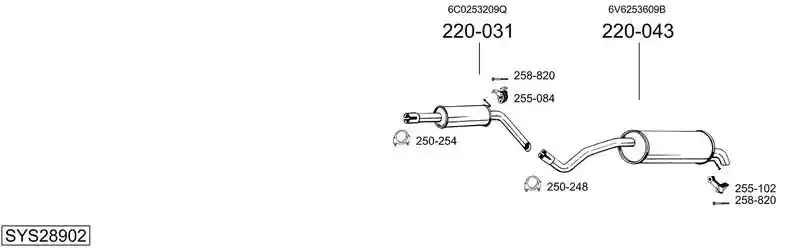 BOSAL SYS28902