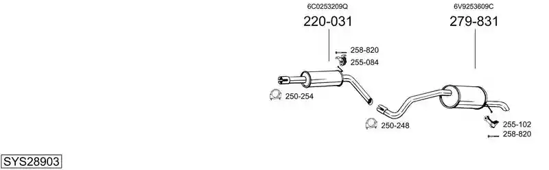 BOSAL SYS28903