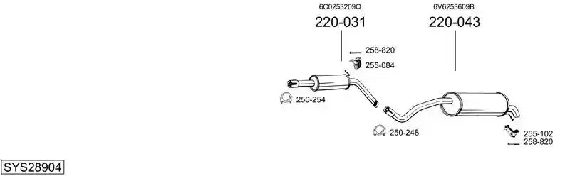 BOSAL SYS28904