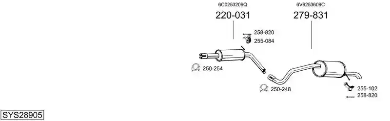 BOSAL SYS28905