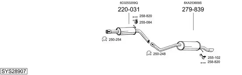 BOSAL SYS28907