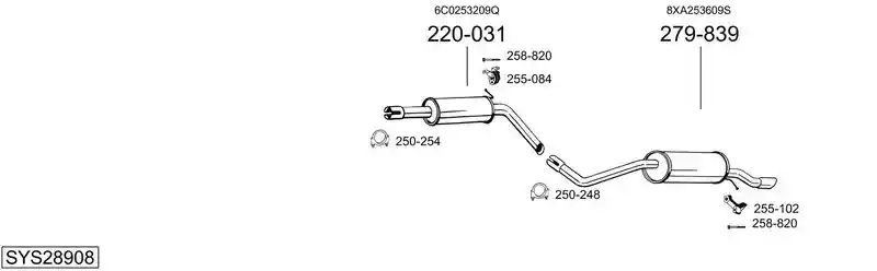 BOSAL SYS28908