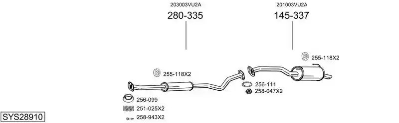 BOSAL SYS28910