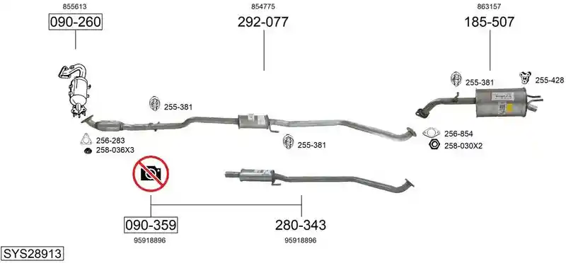 BOSAL SYS28913